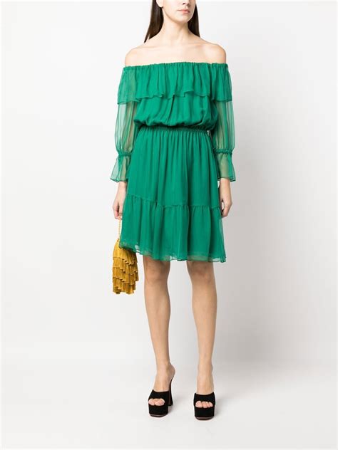 gucci off shoulder dress|Gucci retro wool dress.